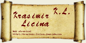 Krasimir Ličina vizit kartica